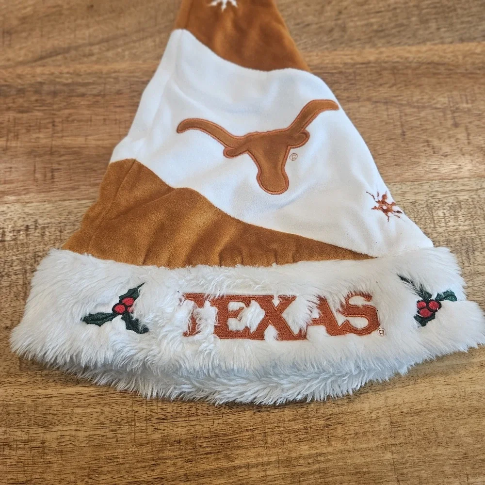 Texas Longhorns Santa Hat University of Texas NCAA Holiday Fan Gear Collectible